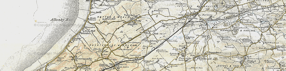 Old map of Prospect in 1901-1904