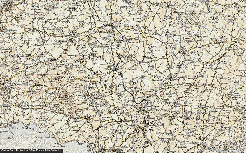 Old Map of Prospidnick, 1900 in 1900