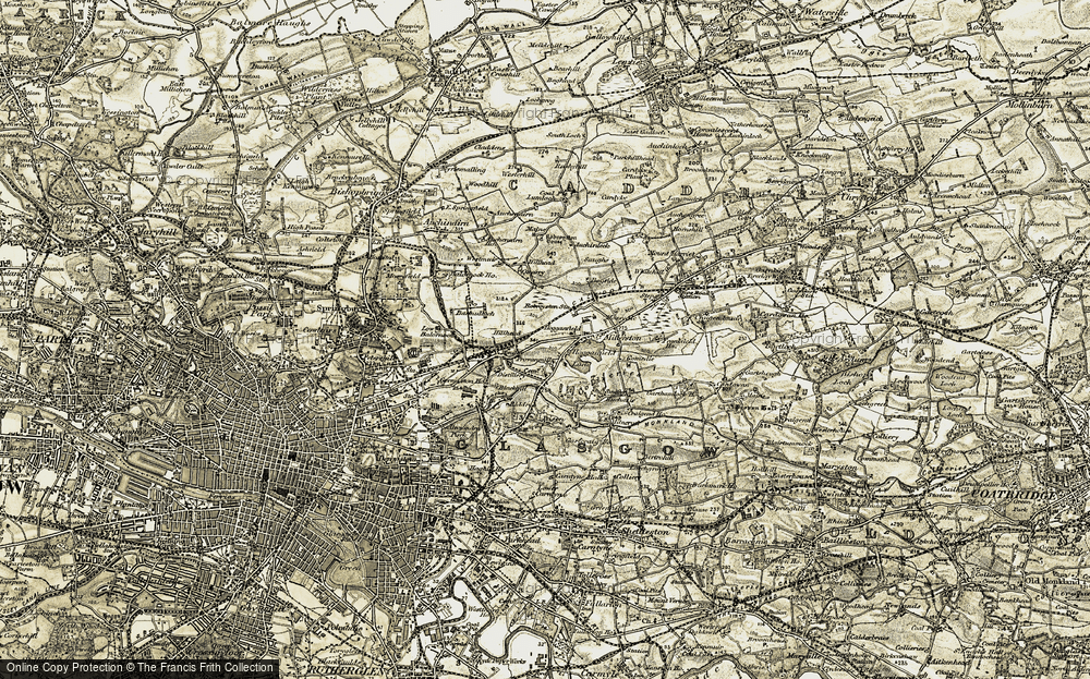 Old Map of Provanmill, 1904-1905 in 1904-1905