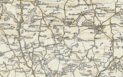 Old map of Prowse in 1899-1900