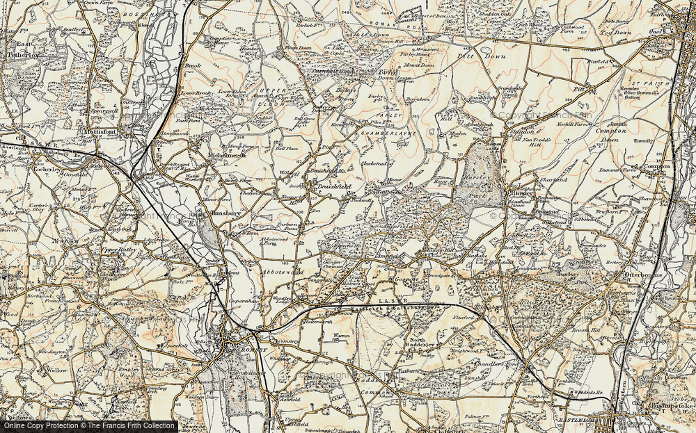 Old Map of Pucknall, 1897-1909 in 1897-1909