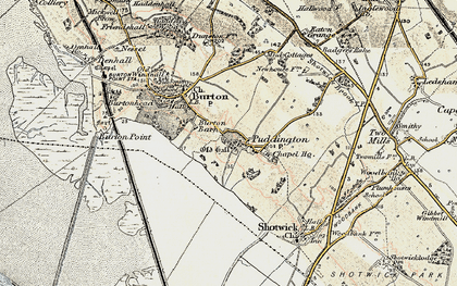 Old map of Puddington in 1902-1903
