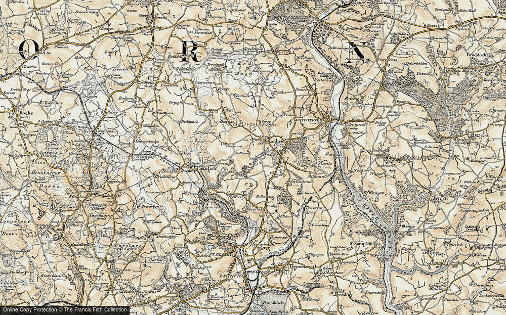 Old Map of Puddle, 1900 in 1900