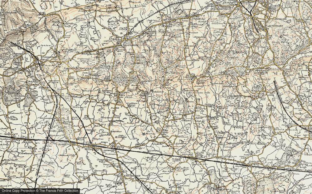 Old Map of Puddledock, 1898-1902 in 1898-1902
