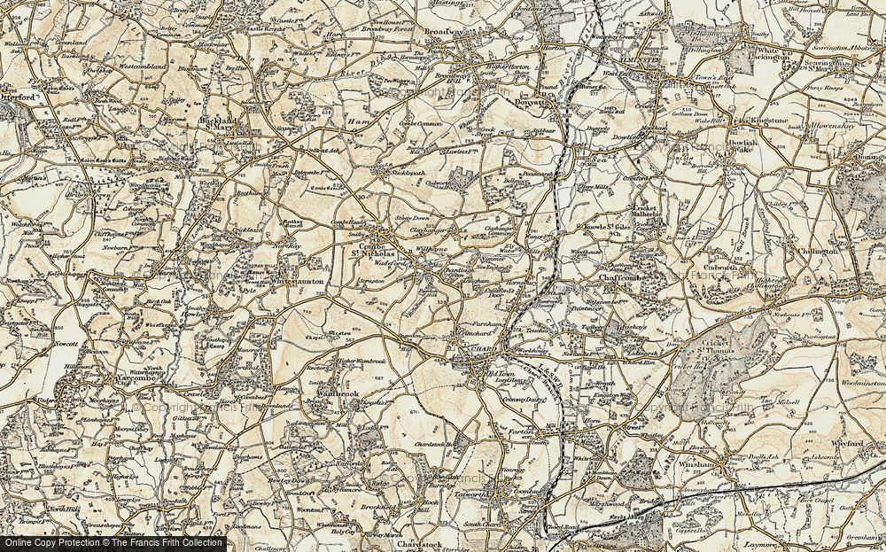 Old Map of Pudleigh, 1898-1899 in 1898-1899