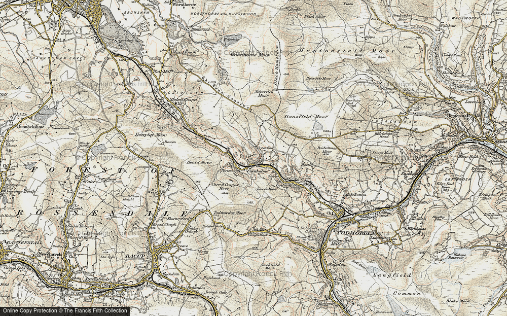 Old Map of Pudsey, 1903 in 1903