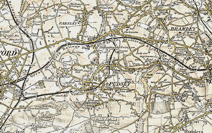 Old map of Pudsey in 1903