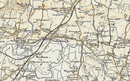 Old map of Pulborough in 1897-1900