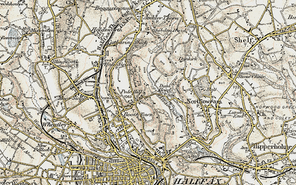 Old map of Pule Hill in 1903