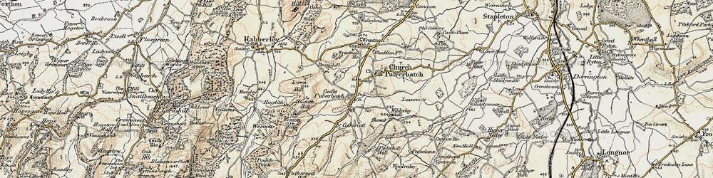 Old map of Lawn Hill in 1902-1903
