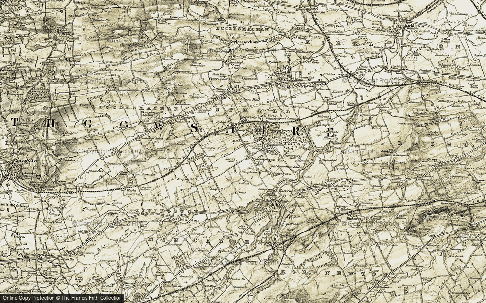 Historic Ordnance Survey Map of Pumpherston, 1904