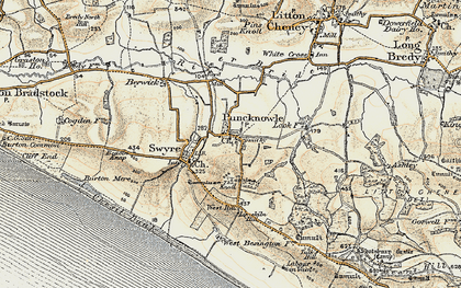 Old map of Limekiln Hill in 1899