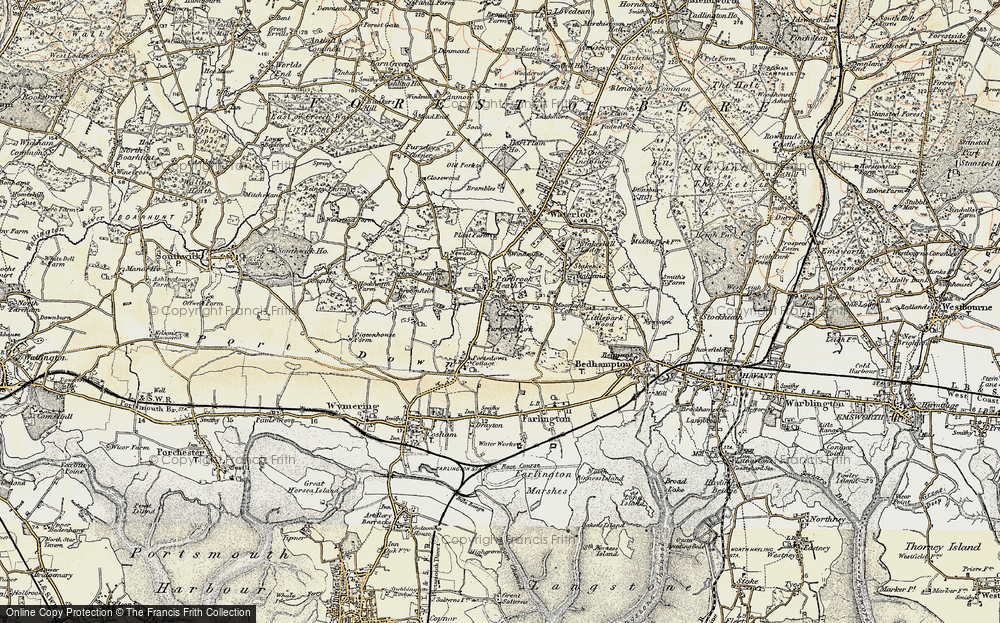 Old Map of Purbrook, 1897-1899 in 1897-1899