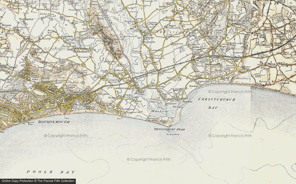 Old Map of Purewell, 1899-1909 in 1899-1909