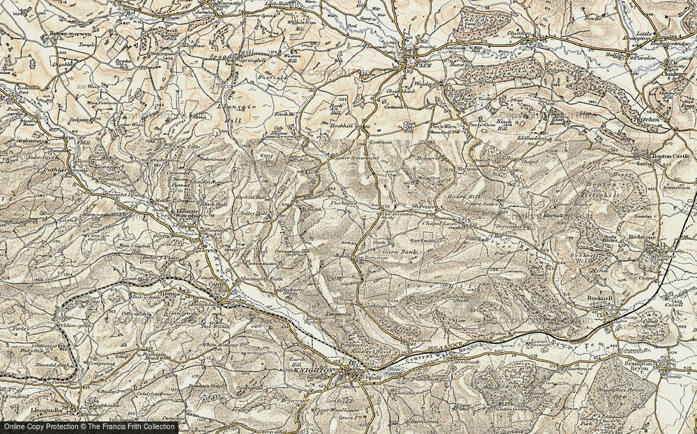 Old Map of Purlogue, 1901-1903 in 1901-1903