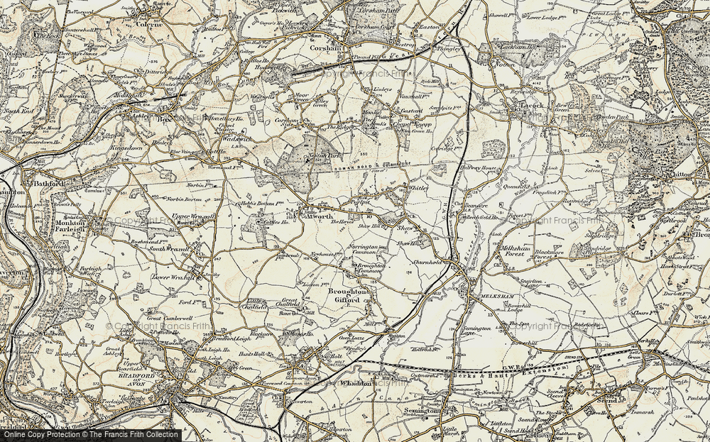 Old Map of Purlpit, 1898-1899 in 1898-1899