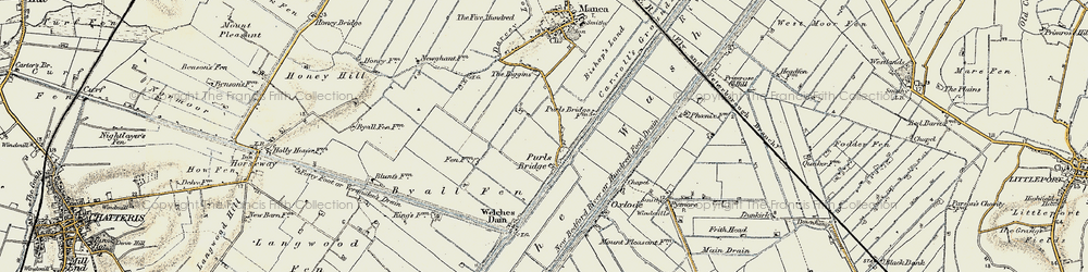 Old map of Purls Bridge in 1901