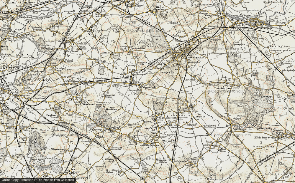 Old Map of Purston Jaglin, 1903 in 1903