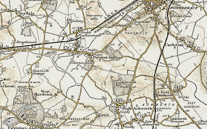 Old map of Purston Jaglin in 1903