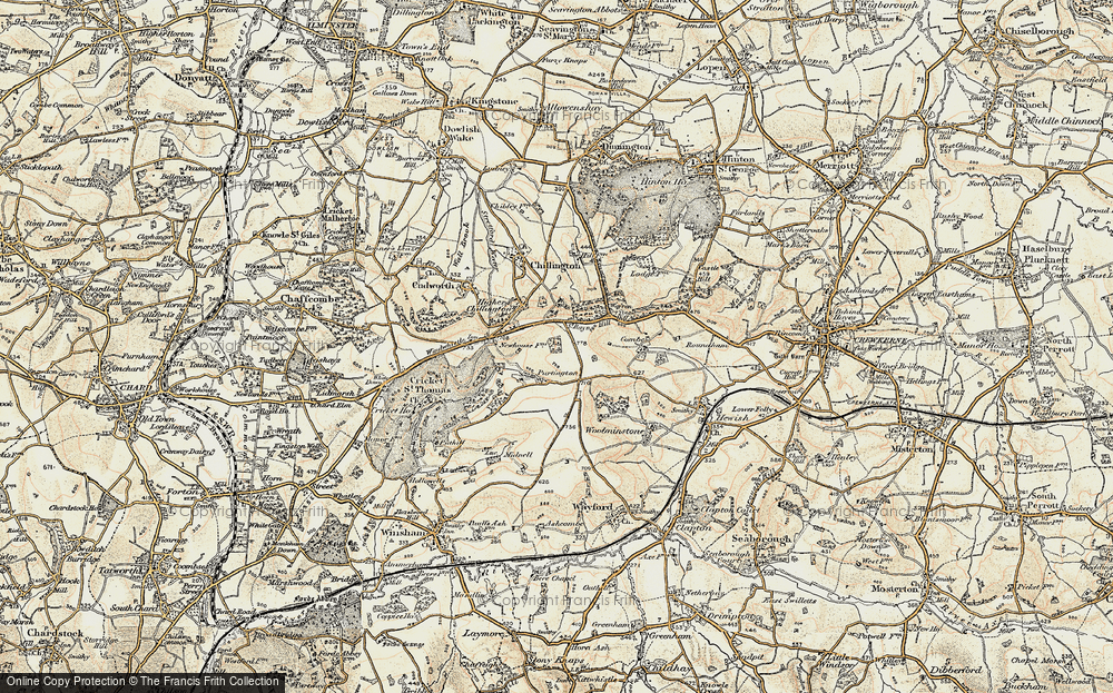 Old Map of Purtington, 1898-1899 in 1898-1899