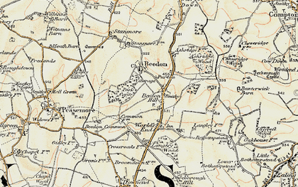 Old map of Purton in 1897-1900