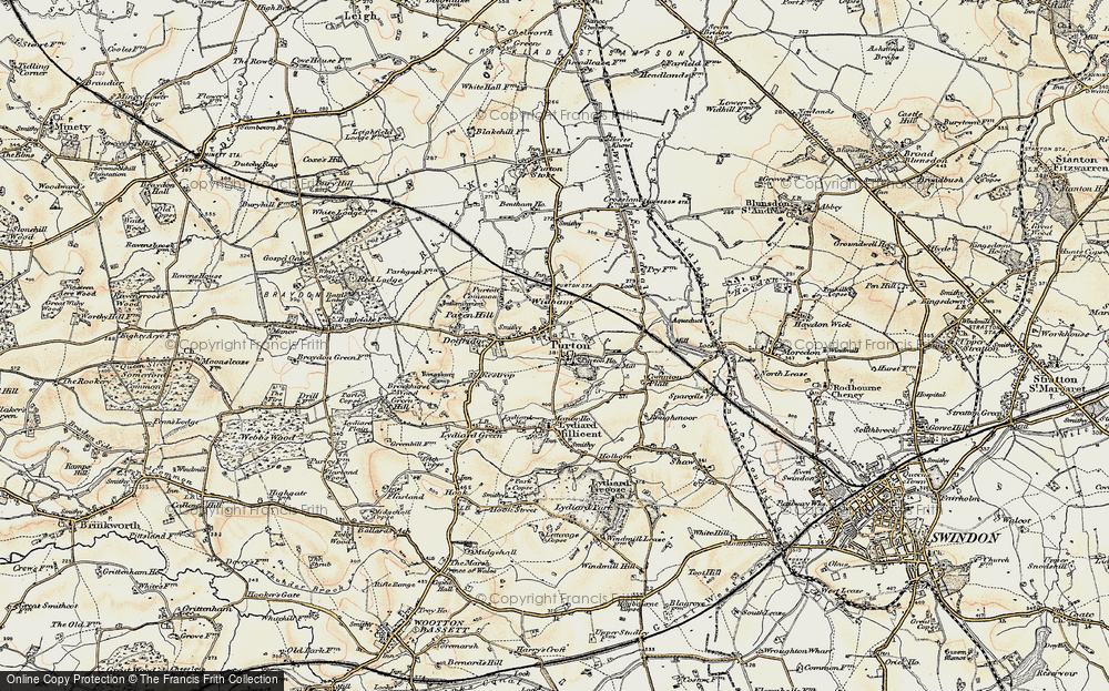 Old Map of Purton, 1898-1899 in 1898-1899