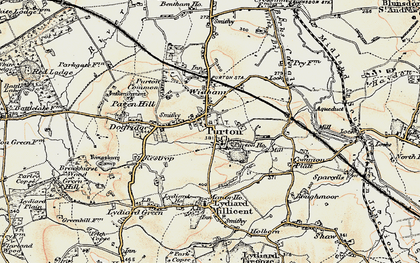 Old map of Purton in 1898-1899