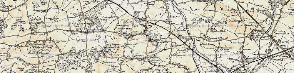 Old map of Purton in 1898-1899