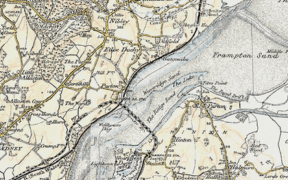Old map of Purton in 1899-1900