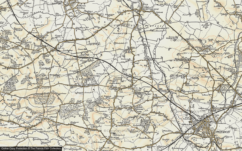 Old Map of Purton Common, 1898-1899 in 1898-1899