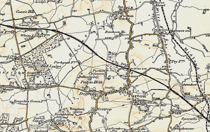 Old map of Purton Common in 1898-1899