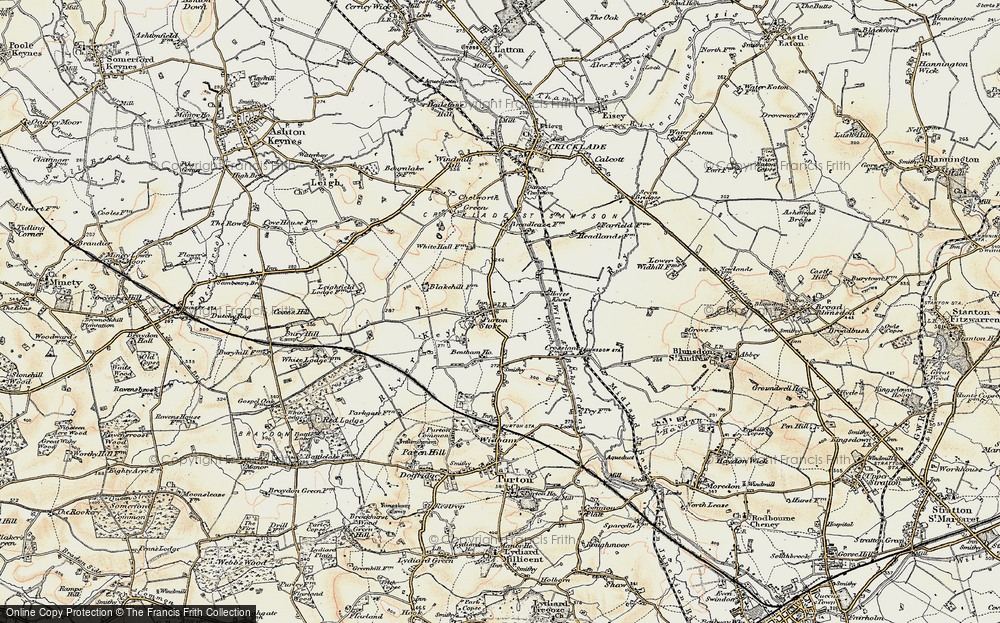 Old Map of Purton Stoke, 1898-1899 in 1898-1899