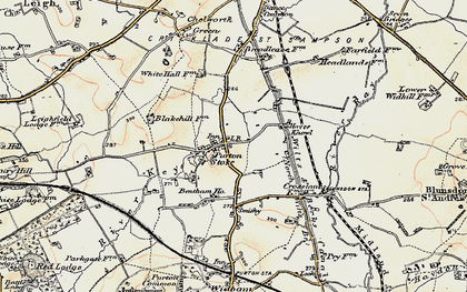 Old map of Purton Stoke in 1898-1899