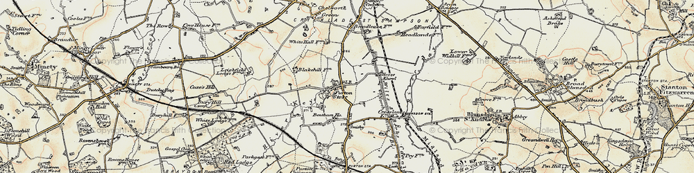 Old map of Purton Stoke in 1898-1899