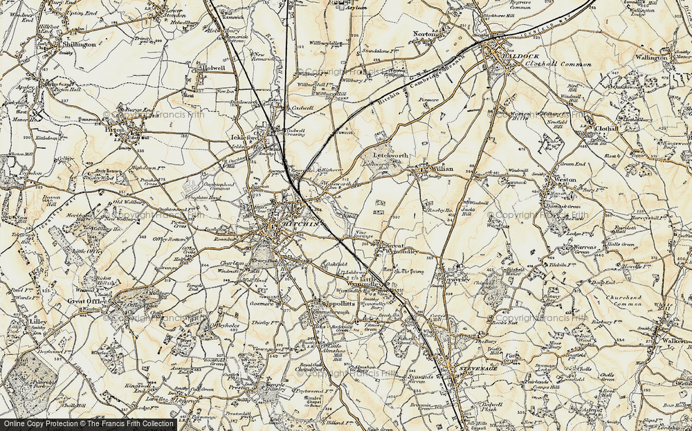 Old Map of Purwell, 1898-1899 in 1898-1899