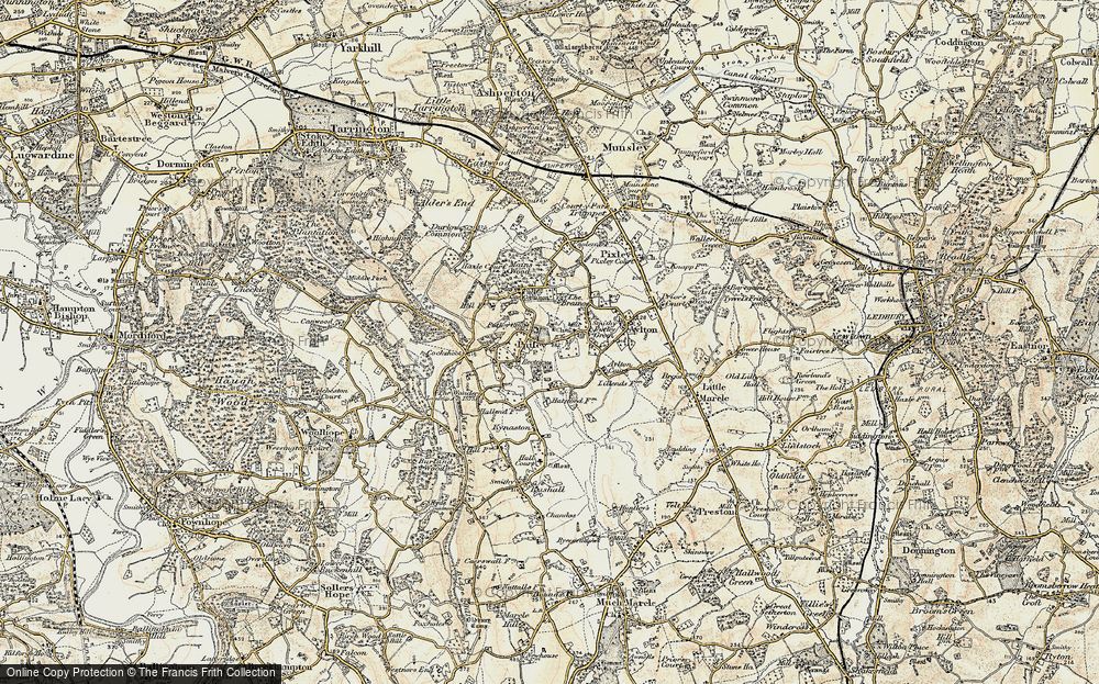 Old Map of Putley, 1899-1901 in 1899-1901