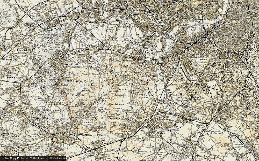 Old Map of Putney Heath, 1897-1909 in 1897-1909