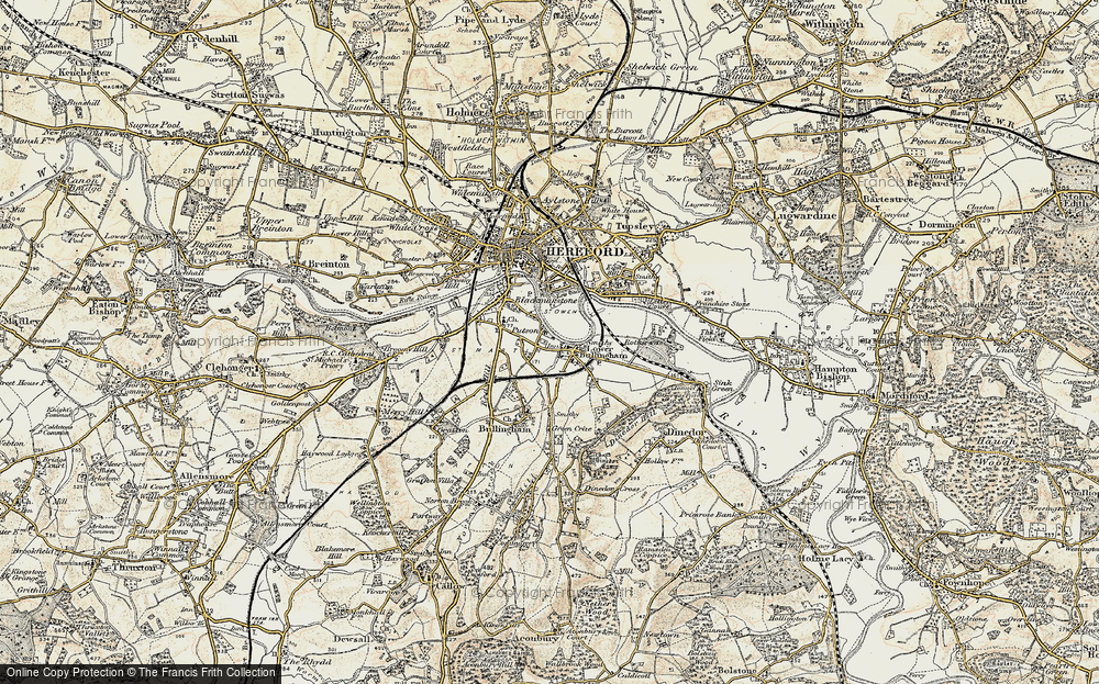 Old Map of Putson, 1899-1901 in 1899-1901