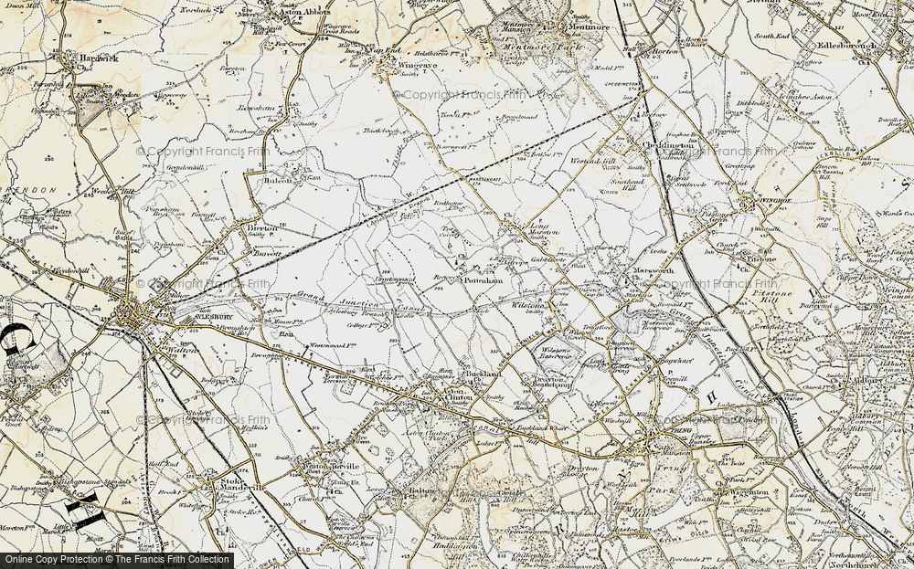 Old Map of Puttenham, 1898 in 1898