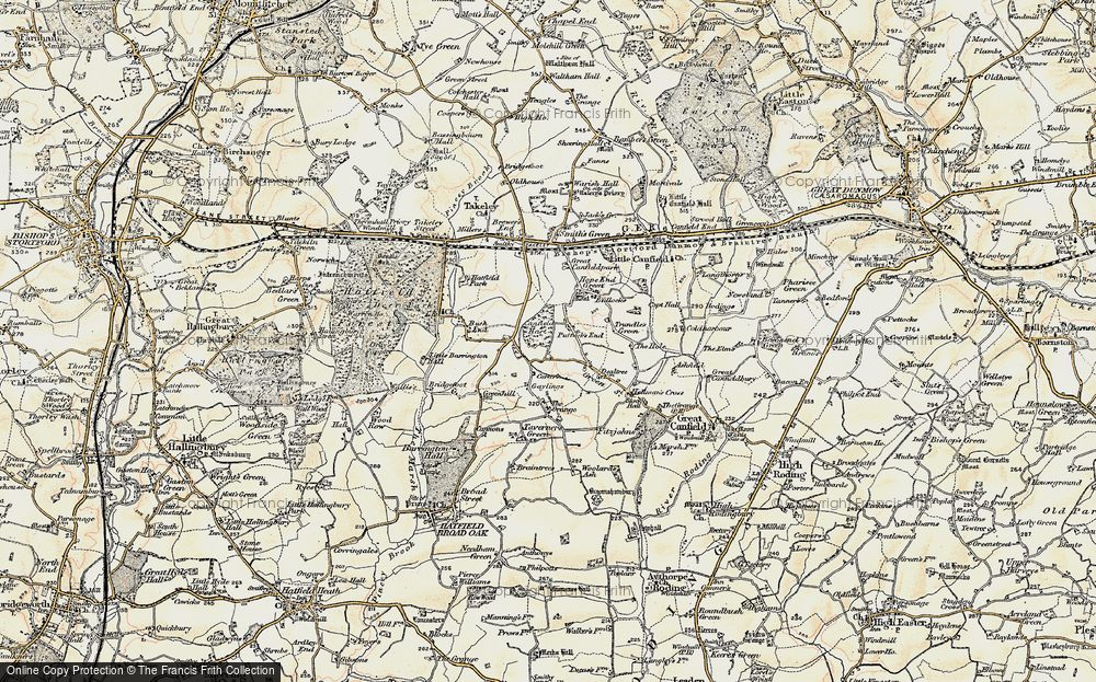 Old Map of Puttock's End, 1898-1899 in 1898-1899