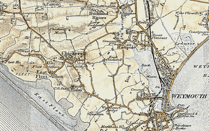 Old map of Putton in 1899