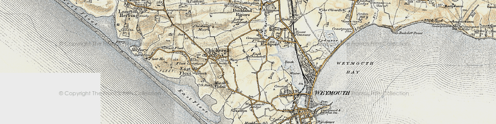 Old map of Putton in 1899