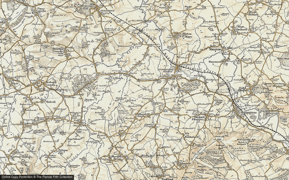 Old Map of Puxey, 1897-1909 in 1897-1909