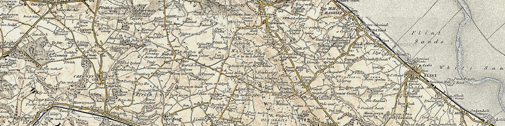 Old map of Bryn Mawr in 1902-1903