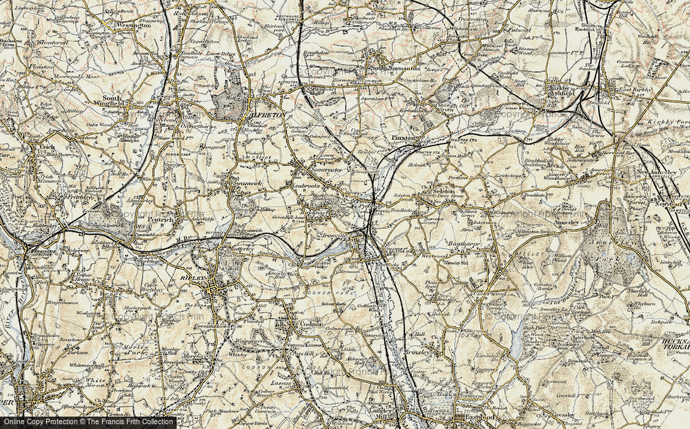 Old Map of Pye Bridge, 1902 in 1902