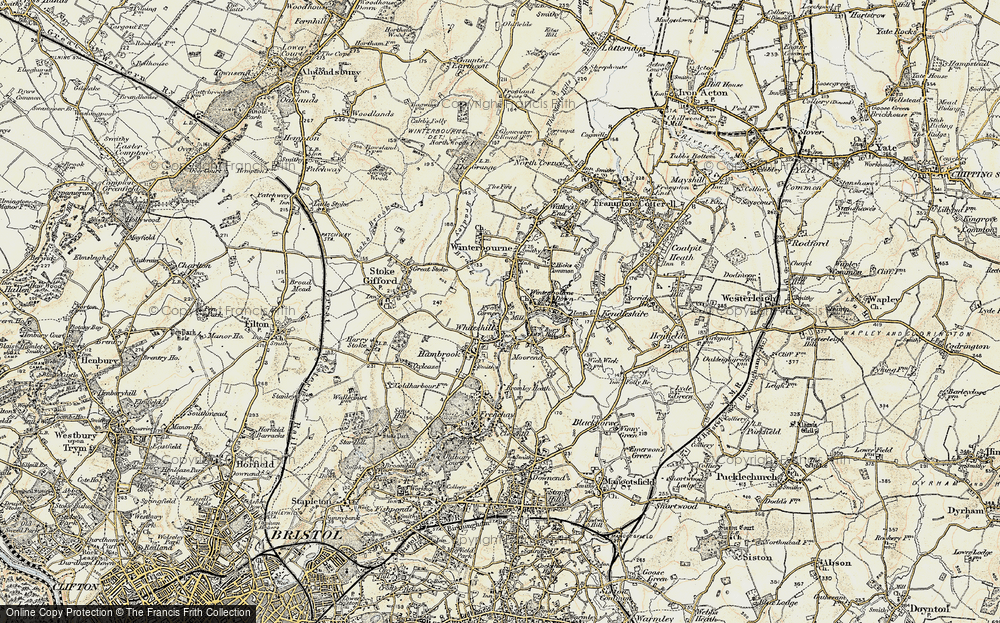 Old Map of Pye Corner, 1899 in 1899