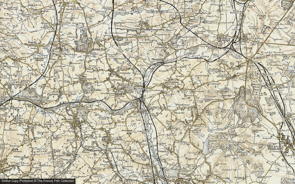 Old Map of Pye Hill, 1902 in 1902