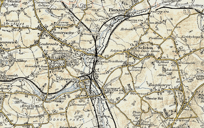Old map of Pye Hill in 1902
