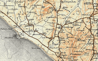 Old map of Pyle in 1899-1909
