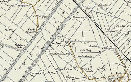 Old map of Pymoor in 1901